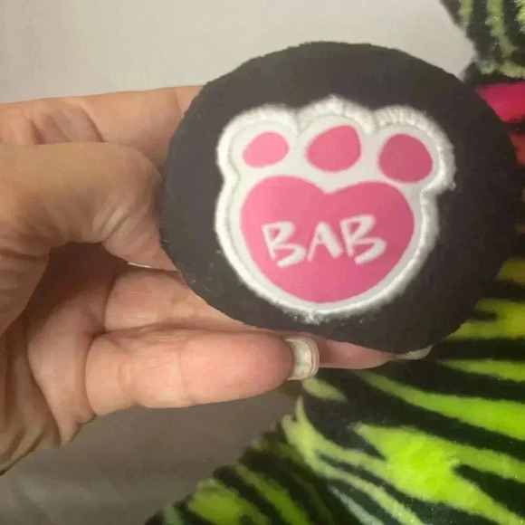 Build A Bear Rainbow Wild Striped Zebra Plush Retired Animal 17” - Picture 4 of 4